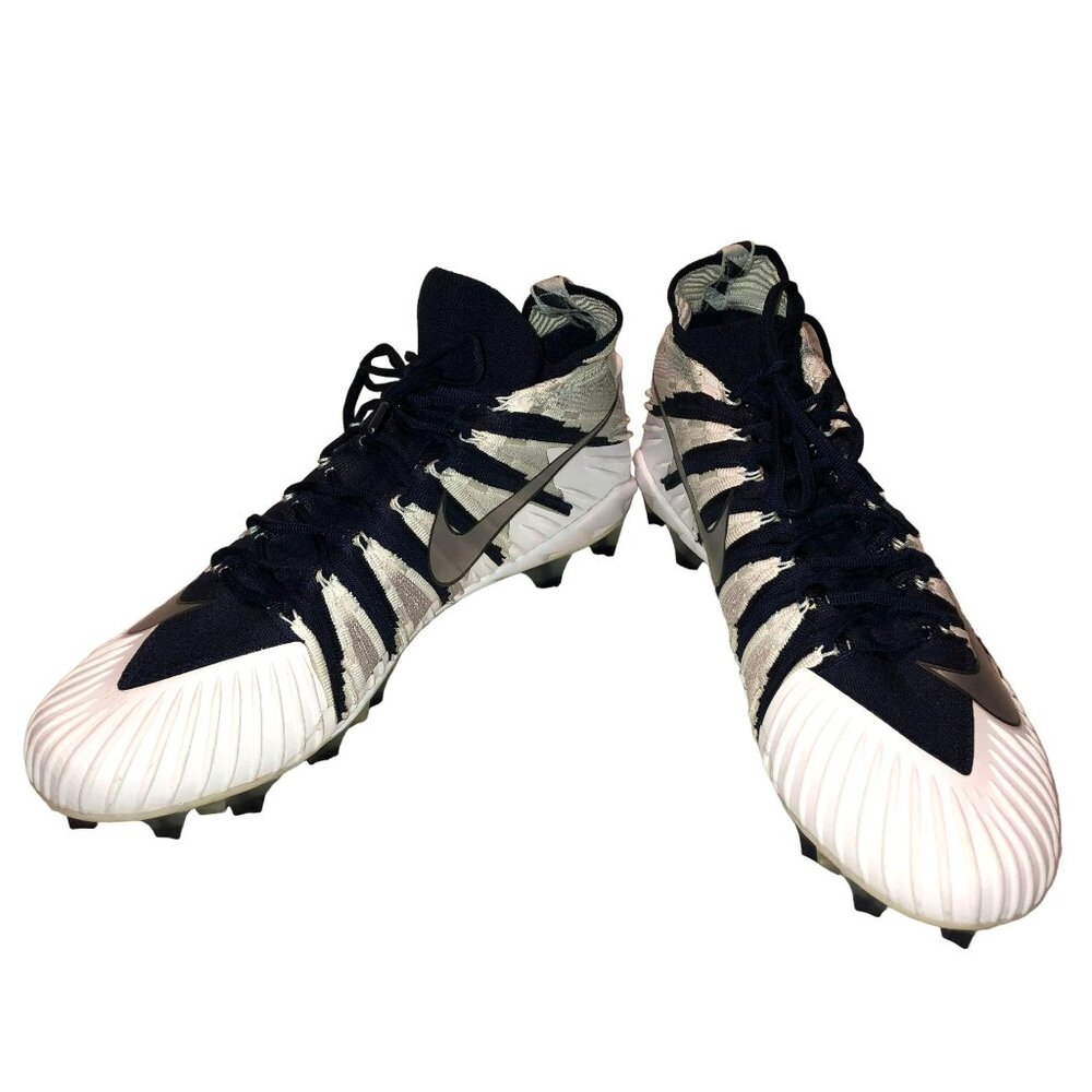 NWOT Nike Cleats Sz 16 Alpha Menace Elite TD Football Navy White 877141 Mens